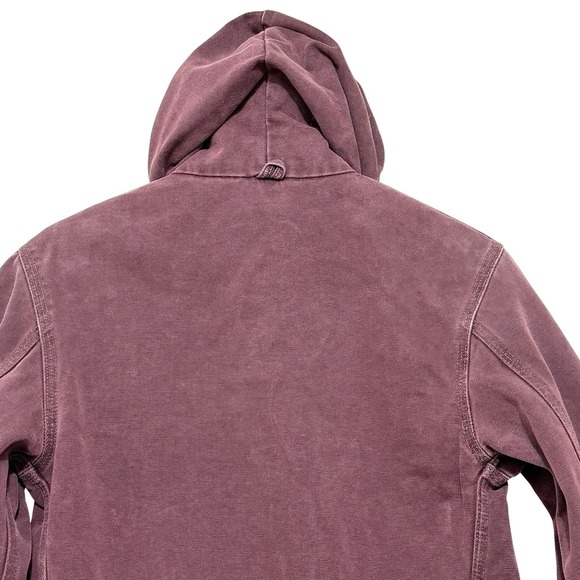 Carhartt Jacket Youth Large Y06BRG USA Canvas Hooded Quilted RARE - Picture 9 of 11